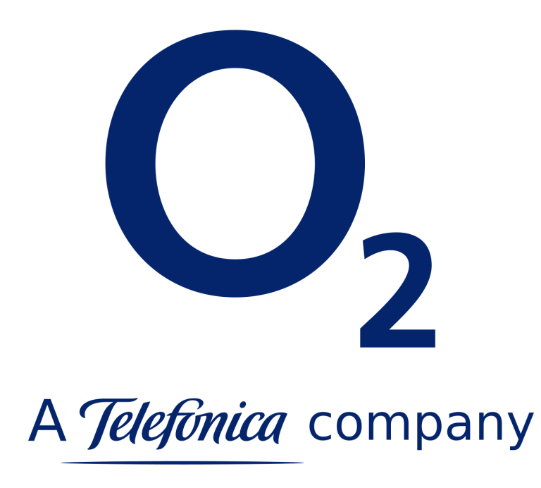 Logo von O2, einer Tochtergesellschaft von Telefonica.